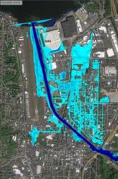 Lower Cedar River HEC-RAS 1D/2D Modeling